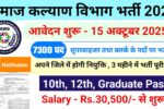 Social Welfare Department Recruitment 2025